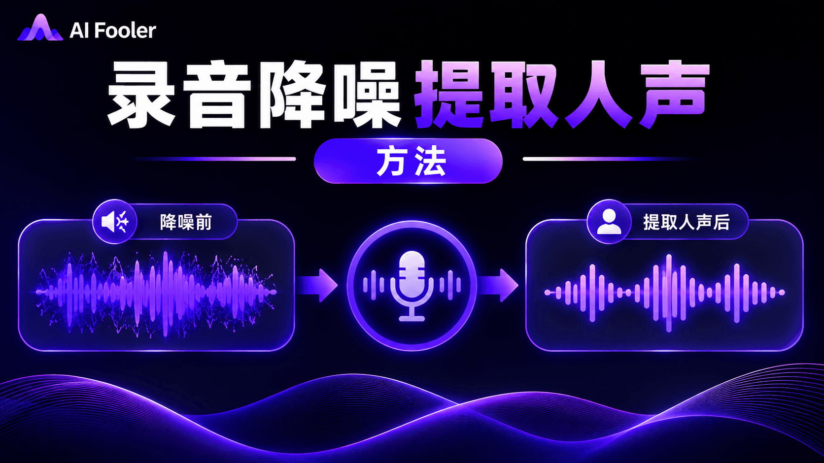 录音怎么降噪?录音降噪提取人声的方法