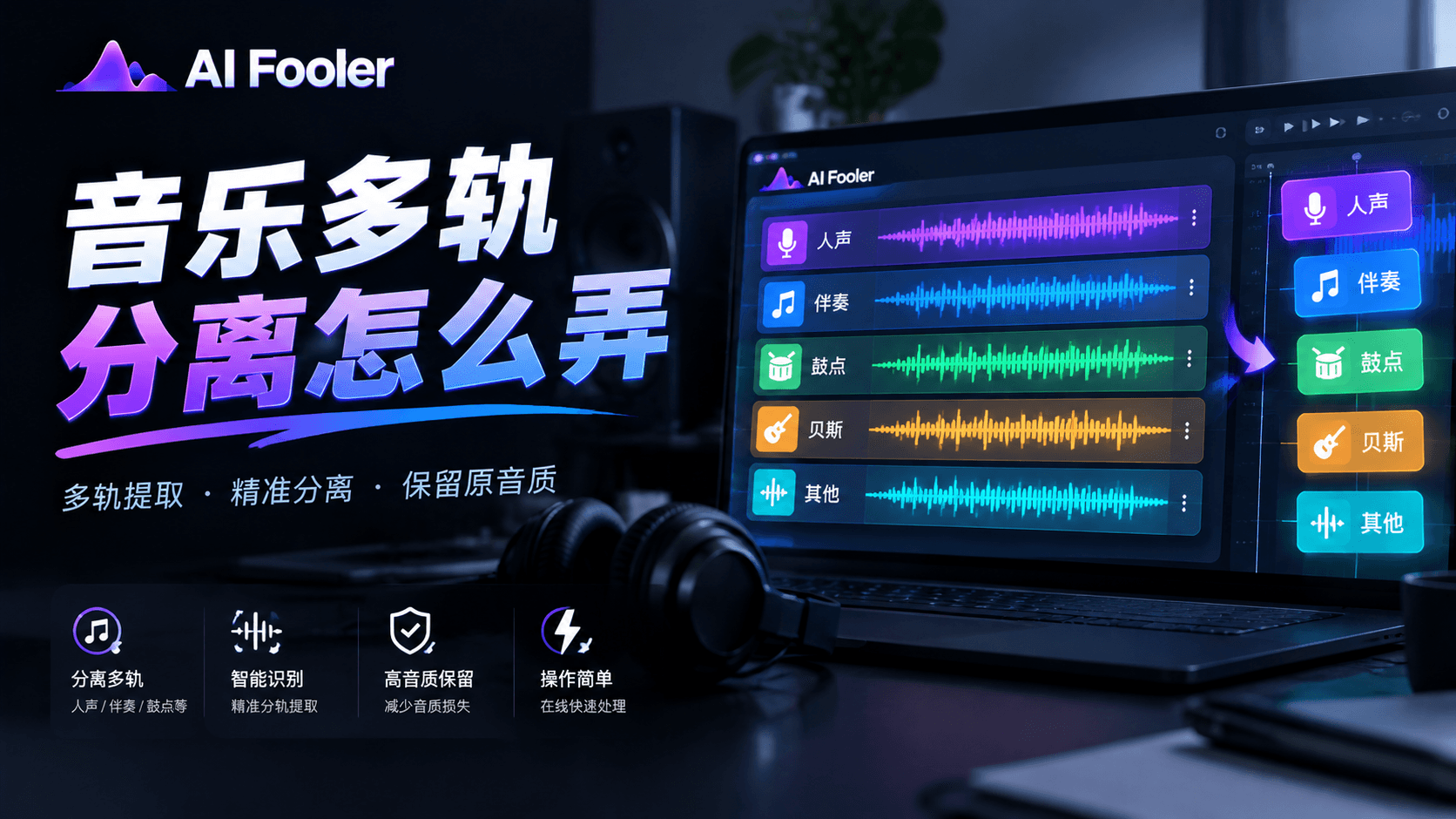 音乐多轨分离怎么弄?提取歌曲乐器轨道的步骤