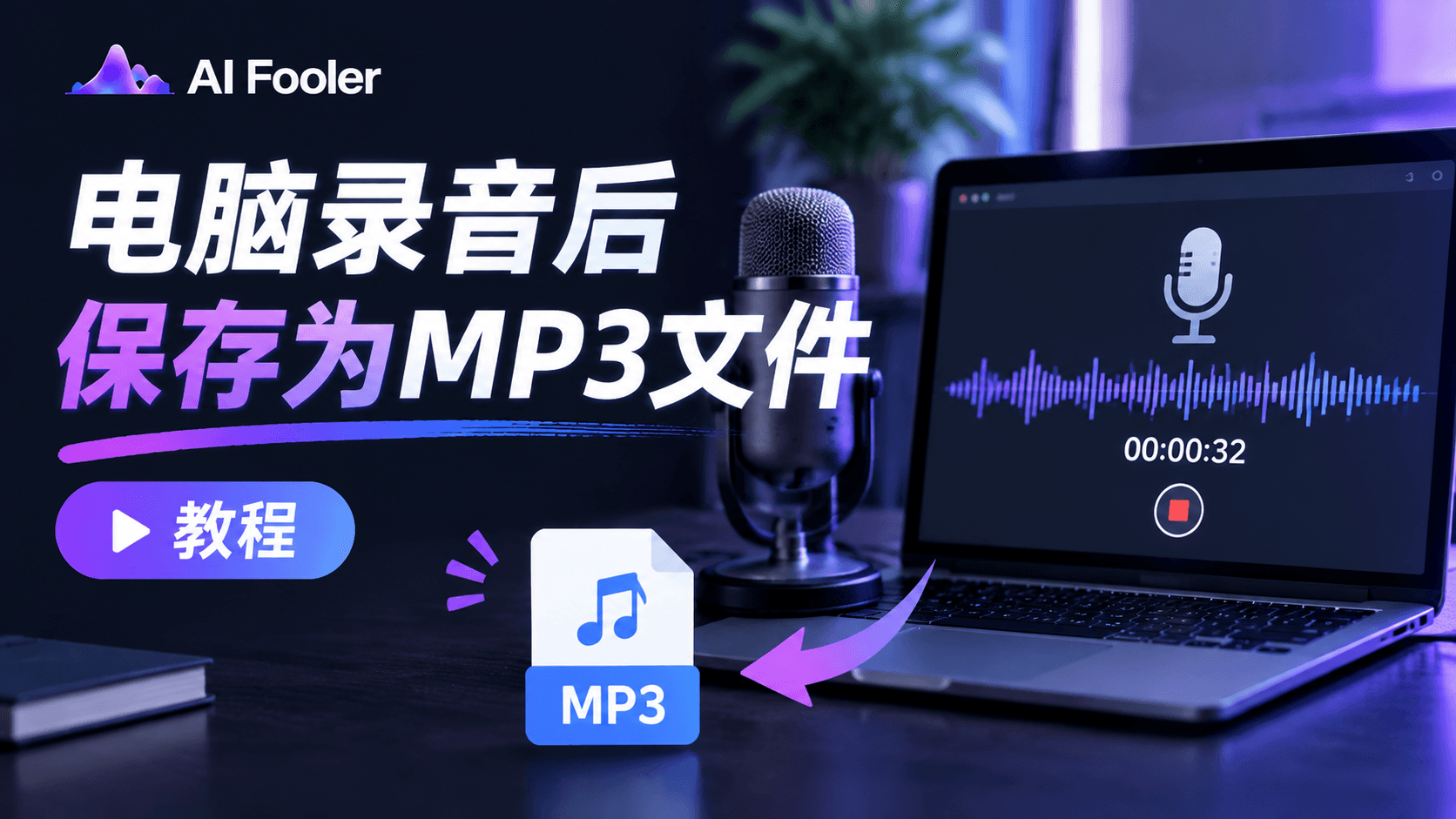 电脑录音怎么转换成mp3格式?电脑录音并保存为MP3文件教程
